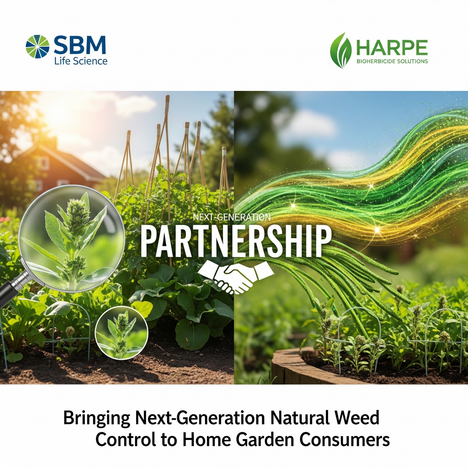 SBM Life Science and Harpe Bioherbicide SolutionsPartner to Bring Next-Generation Natural Weed Controlto the Home & Garden Consumers