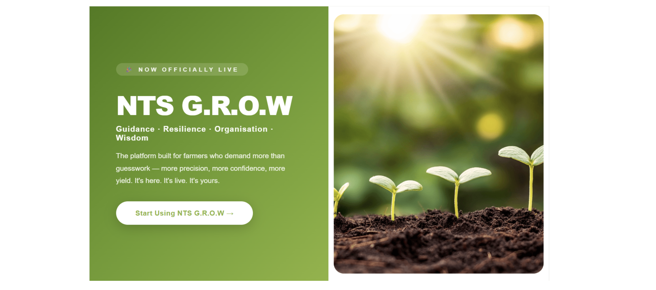 NTS G.R.O.W App Official Launch